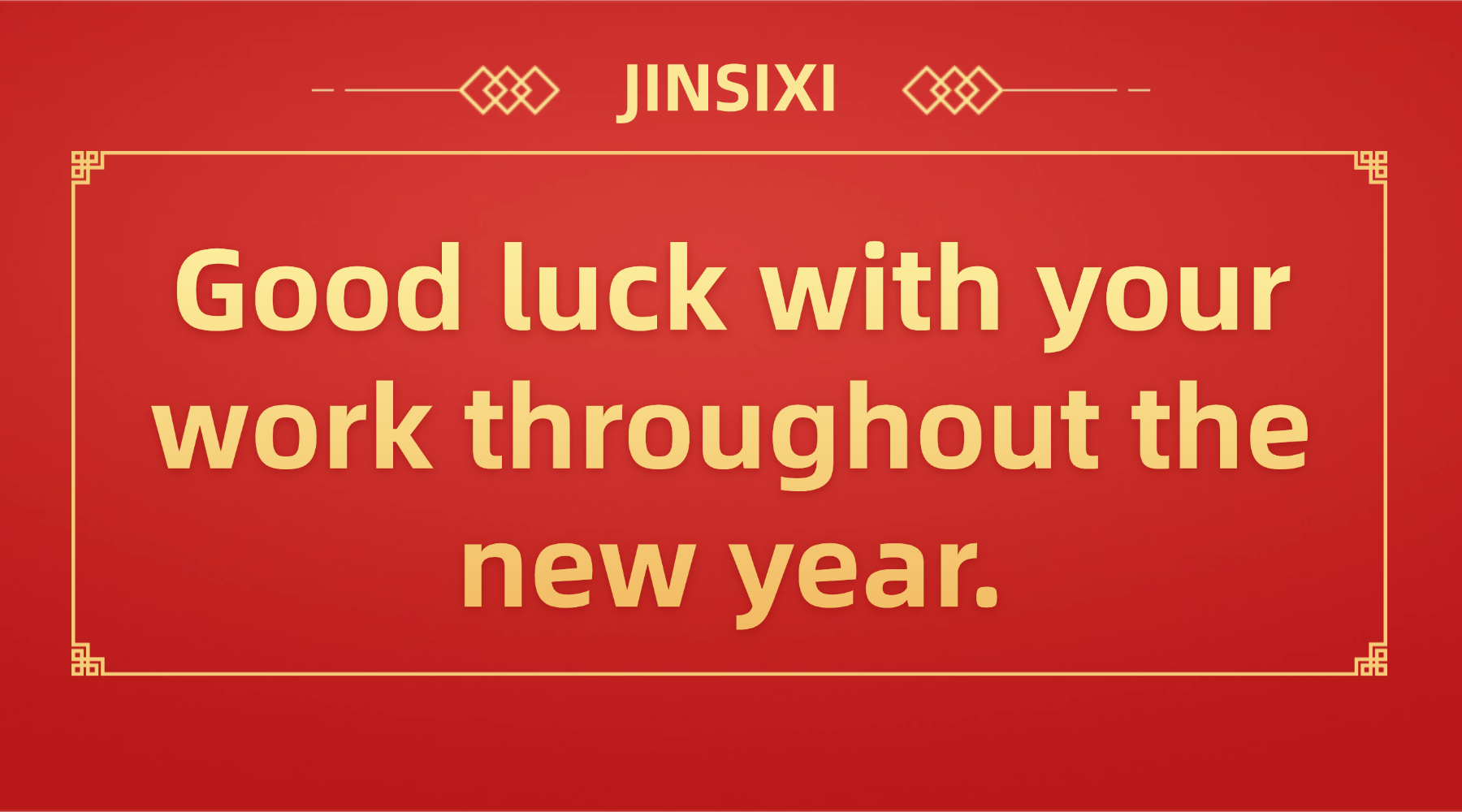 Jinsixi je šťastný, že môže začať pracovať a spoločne vytvárať lesk