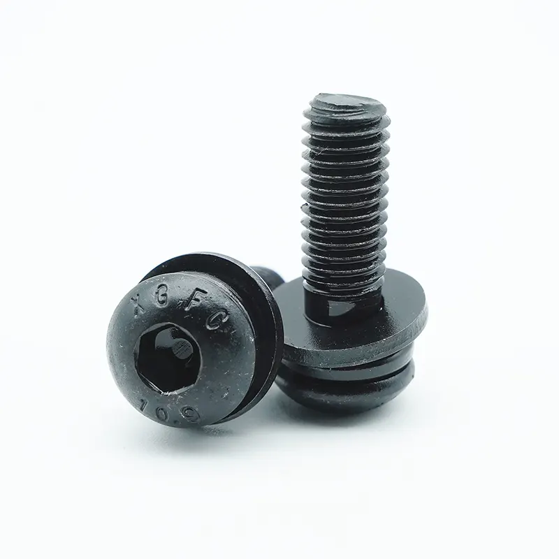 Kombinované skrutky s hexom s objímkou hex oxidu